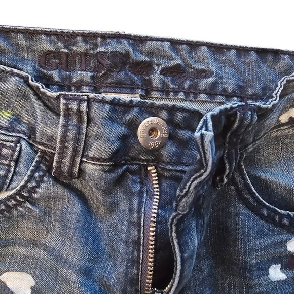 EUC | Gorgeous |👖Guess Jeans👖| Paint Splash | Distressed | Girl's | Size: 10 - Picture 7 of 16